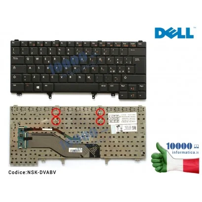 K218P Tastiera Italiana per DELL Latitude E6220 E6420 E6320 E5420 E5430 E6330 E6430 0K218P CN-0K218P NSK-DV2UC NSK-DVABV PK13...