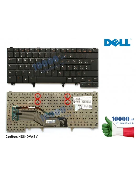 K218P Tastiera Italiana per DELL Latitude E6220 E6420 E6320 E5420 E5430 E6330 E6430 0K218P CN-0K218P NSK-DV2UC NSK-DVABV PK13...