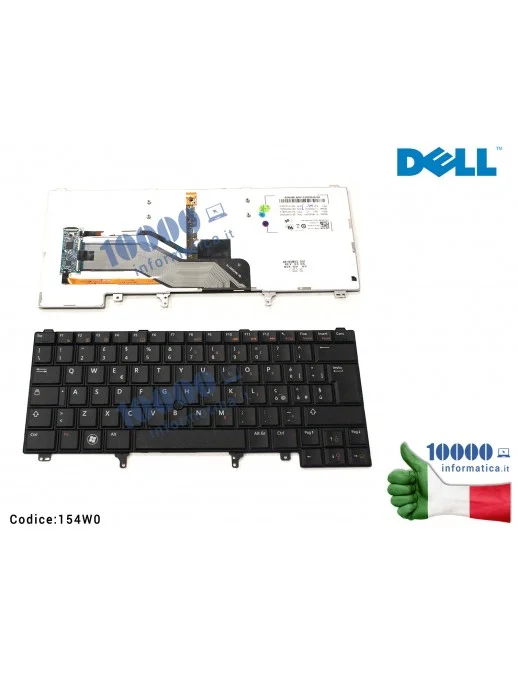 YPWGN Tastiera Retroilluminata Italiana DELL Latitude E6420 E6330 E6430 E5430 E6320 E5420 0YPWGN CN-0YPWGN NSK-DV2BC NSK-DV0B...