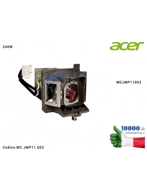 MC.JMP11.003 Lampada VideoProiettore 240W ACER P1525 Projector Lamp MC.JMP11.003 MCJMP11003 Bulbo Lamps Video Proiettore comp...