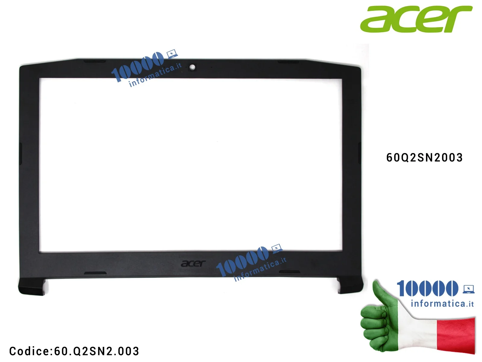 60.Q2SN2.003 Cornice Display Bezel LCD ACER Aspire Nitro 5 AN515-31 AN515-41 AN515-42 AN515-51 AN515-52 AN515-53 N17C1 60.Q2S...