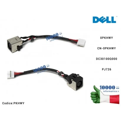 PKHWY Connettore DC Power Jack PJ726 DELL Latitude E6230 E5550 E7440 E7450 PKHWY CN-0PKHWY 0PKHWY DC30100Q000