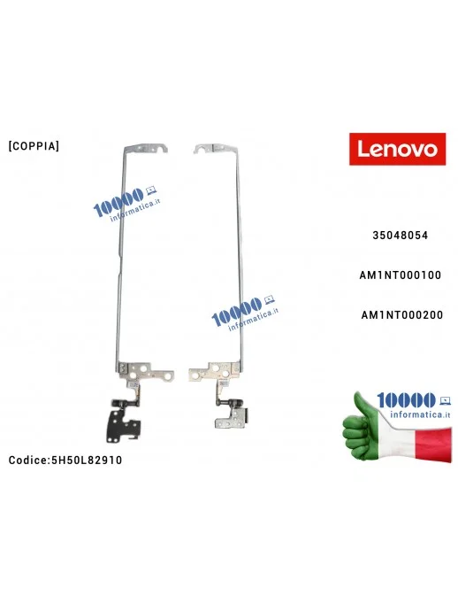 5H50L82860 Cerniere Hinges LENOVO IdeaPad 110-14ISK (80UC) 110-14IBR (80T6) 110-14AST (80TQ) [COPPIA] AM11T000310 AM11T000410...