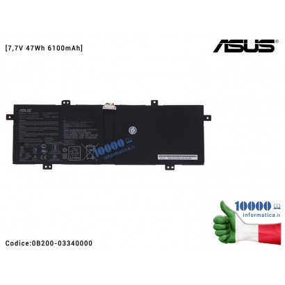0B200-03340000 Batteria C21N1833 ASUS VivoBook S14 S431 S431F S431FA X431 X431F X431FA X431FL [7,7V 47Wh 6100mAh] 0B200-03340...