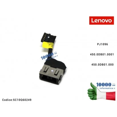 5C10Q60249 Connettore DC Power Jack PJ1096 LENOVO IdeaPad V330-15IKB (81AX) V130-15IKB (81HN) V330-15 V330-15ISK V330-15IGM 4...