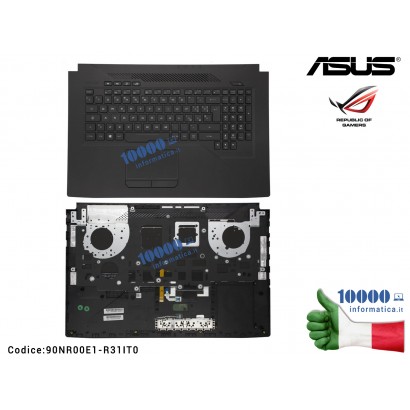 90NR00E1-R31IT0 Tastiera Italiana Retroilluminata (RGB) Completa di Top Case Superiore ASUS Rog Strix Scar Edition GL703GM GL...