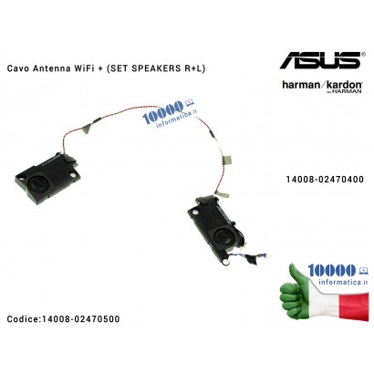 14008-02470400 Altoparlanti Speaker ASUS X580VD X580VN X580GD con Cavo Antenna 14008-02470400 Altoparlanti Speaker ASUS VivoB...
