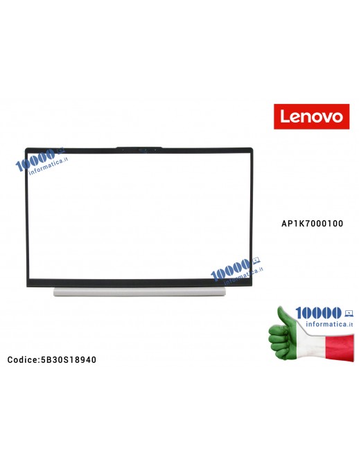 FRU5B30S18940 Bezel Cornice LCD Lenovo ideapad 5-15IIL05 81YK 5-15ARE05 81YQ 5B30S18940 Cornice Bezel LCD LENOVO IdeaPad 5-15...