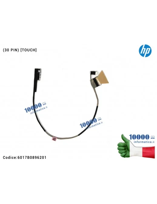 6017B0896201 Cavo Flat LCD HP EliteBook [TOUCH] 850 G5 855 G5 750 G5 755 G5 ZBook 15U PS1715 (30 PIN) 6017B0896201