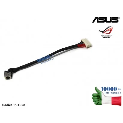 PJ1058 Connettore DC Power Jack PJ1058 ASUS ROG Strix GL503 FX503 FX503VD FX503VM GL503GE GL503VD (8,5 cm)