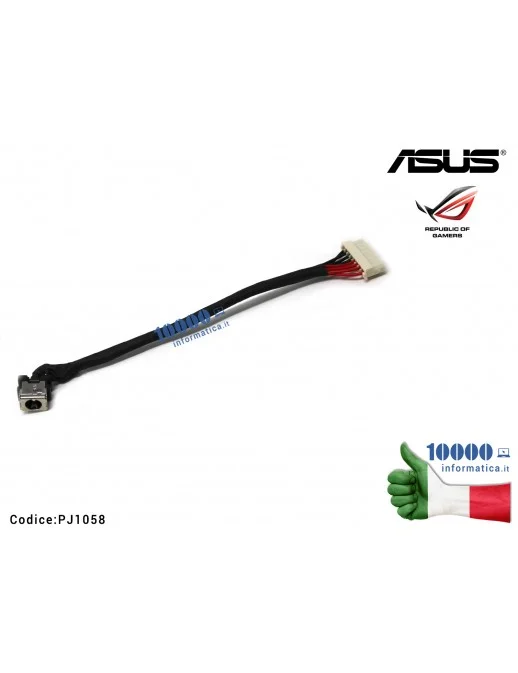 PJ1058 Connettore DC Power Jack PJ1058 ASUS ROG Strix GL503 FX503 FX503VD FX503VM GL503GE GL503VD (8,5 cm)