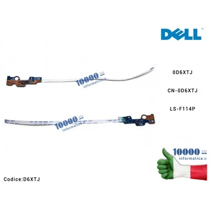 D6XTJ Pulsante Accensione Power Switch Board per DELL Inspiron 5770 5570 5575 3780 3793 P35E P75F LS-F114P D6XTJ 0D6XTJ CN-0D...