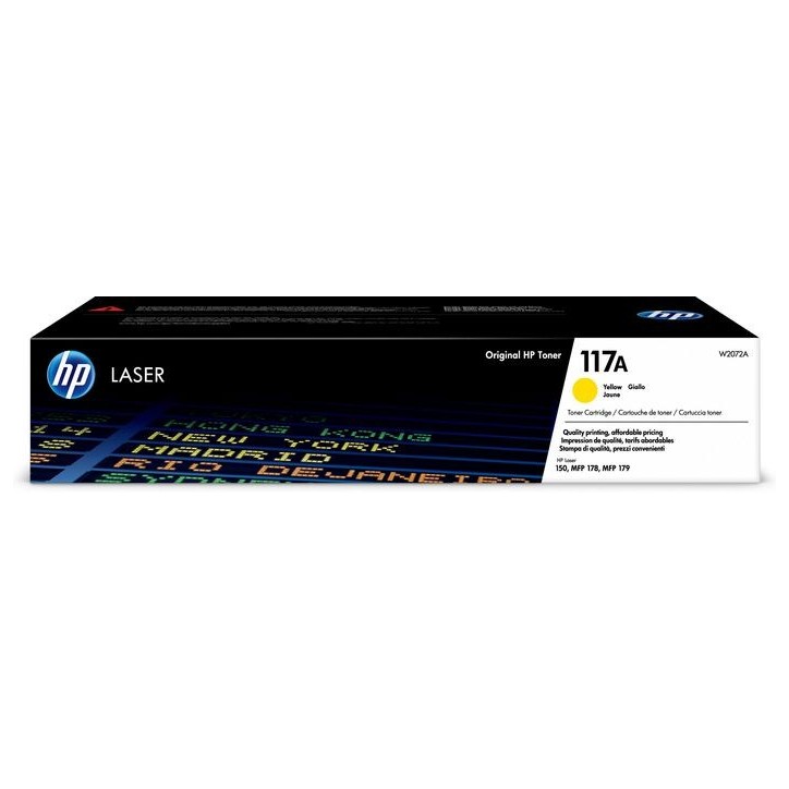 W2072A HP 117A Yellow Original Laser Toner Cartridge 1070866 193424172825