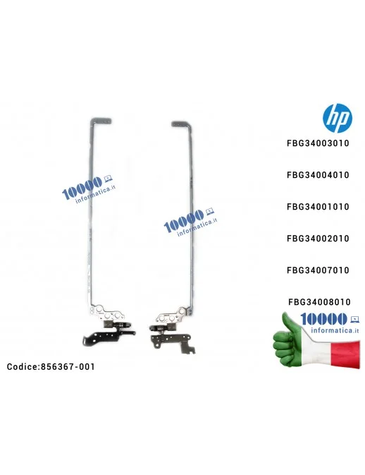 856367-001 Cerniere Hinges LCD [COPPIA] HP 15-AU 15-AW [R+L] 856367-001 FBG34003010 FBG34001010 FBG34001010 FBG34002010 FBG34...