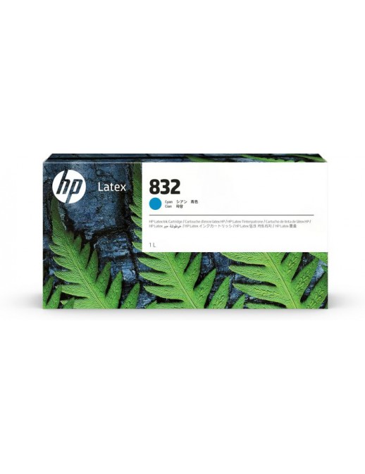 4UV76A 4UV76A HP 832 1-liter Cyan Latex Ink Cartridge 193905447695