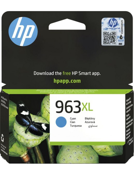 3JA27AE 3JA27AE HP 963XL High Yield Cyan Original Ink Cartridge 192545866521, 192545866507, 192545866514