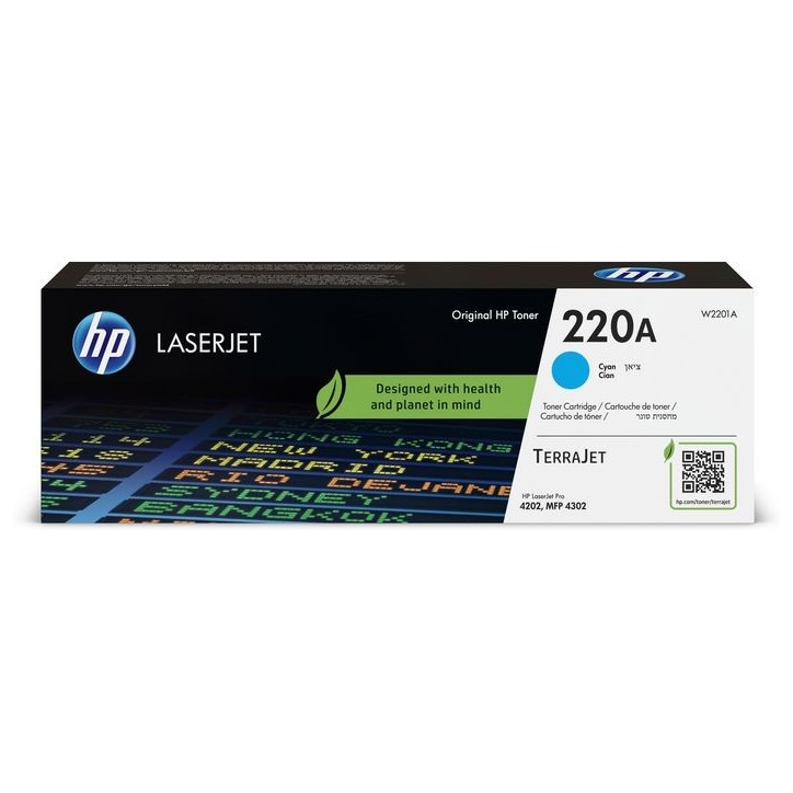 W2201A HP 220A Cyan Original LaserJet Toner Cartridge 193808760266