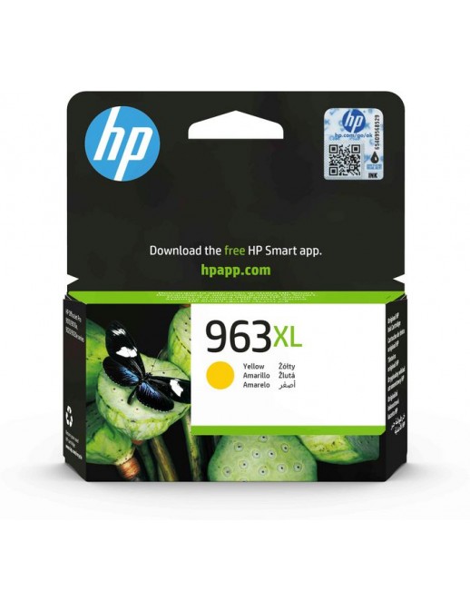 3JA29AE 3JA29AE HP 963XL High Yield Yellow Original Ink Cartridge 192545866606, 192545866583, 192545866590