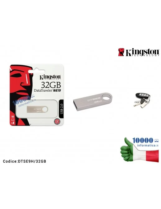DTSE9H/32GB Chiavetta USB Pen Drive KINGSTON Data Traveler SE9 USB 2.0 [32 GB]