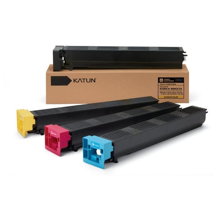 43800 Katun Katun® Performance™ Color Toners for use in Konica Minolta C452/C552 A0TM150 A0TM151 A0TM1D1 TN413K TN613K 648869 Ko