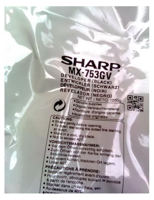 MX753GV MX753GV Sharp Developer, Black Sharp MX-M623, MX-M623N, MX-M623U, MX-M753, MX-M753N, MX-M753U.