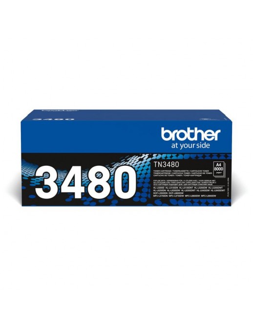 TN-3480 TN-3480 Brother Toner Cartridge, 8,000 pages, Black 8000 pagine