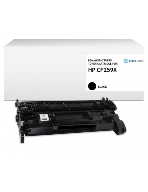 QI-CF259X QI-CF259X CoreParts Lasertoner for HP Black Pages: 10000 DIN 33870-1 (mono)ISO/IEC 19752 (mono)Used OEM with Chip f...