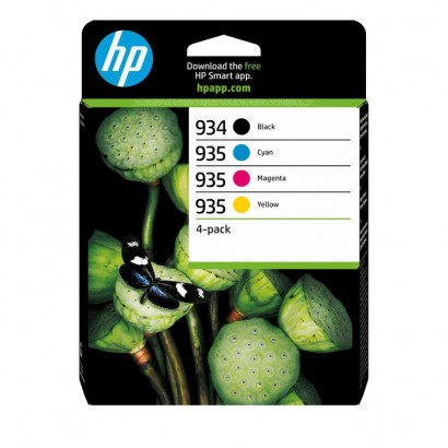 6ZC72AE 6ZC72AE HP 934XL Black/935 Cyan/Magenta/Yellow 4-pack Original Ink Cartridges 195122352264