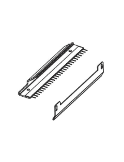 P1046696-043 P1046696-043 Zebra Kit Ribbon Strip Plate & Ribbon Static Brush ZE500-4 RH & LH Zebra