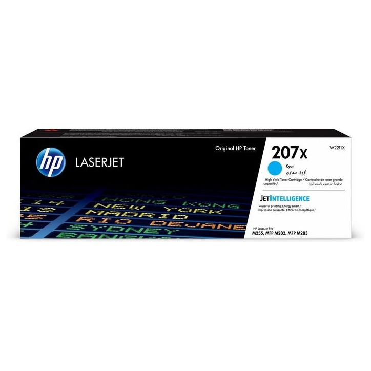 W2211X HP 207X High Yield Cyan Original LaserJet Toner Cartridge 193905265183