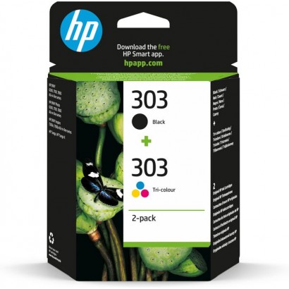 3YM92AE#301 3YM92AE301 HP 303 2-pack Black/Tri-color Original Ink Cartridges 192545863988