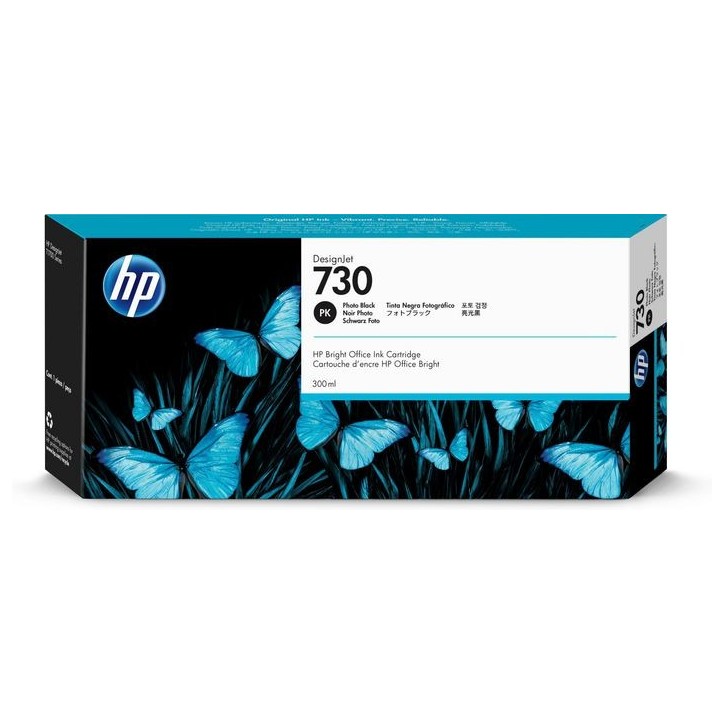 P2V73A HP 730 300-ml Photo Black DesignJet Ink Cartridge 190781771319