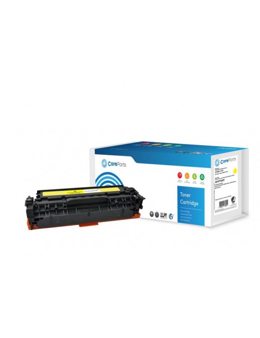 QI-HP1026Y QI-HP1026Y CoreParts Toner Yellow CF382A Pages: 2.700, Nordic Swan HP Color LaserJet M476 (312A) Series CF382A, AP...