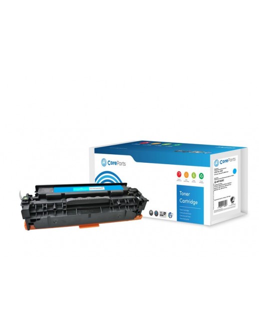 QI-HP1025C QI-HP1025C CoreParts Toner Cyan CF411A Pages: 2.300 Nordic Swan HP Color LaserJet Pro M452 (410A) Series CF411A HP