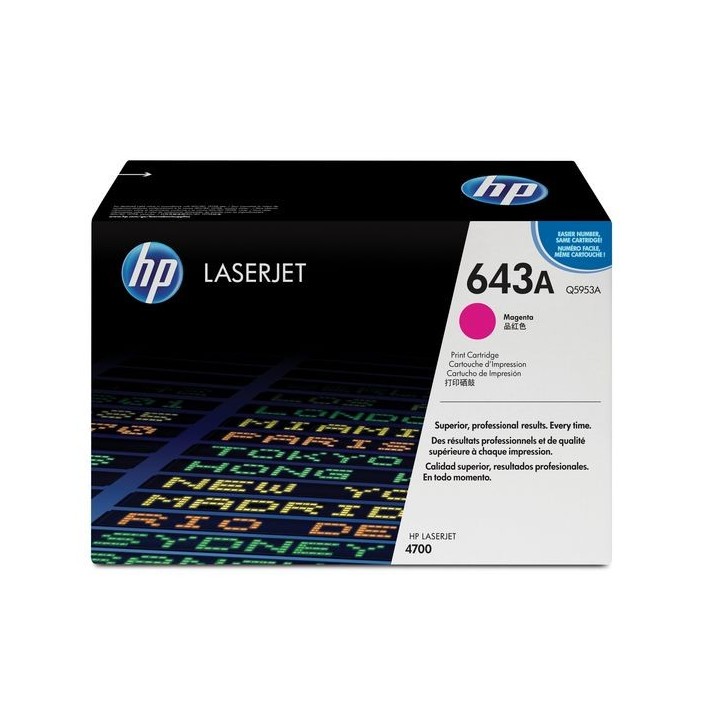 Q5953-67901 HP 643A Magenta Original LaserJet Toner Cartridge Q5953A 829160493909