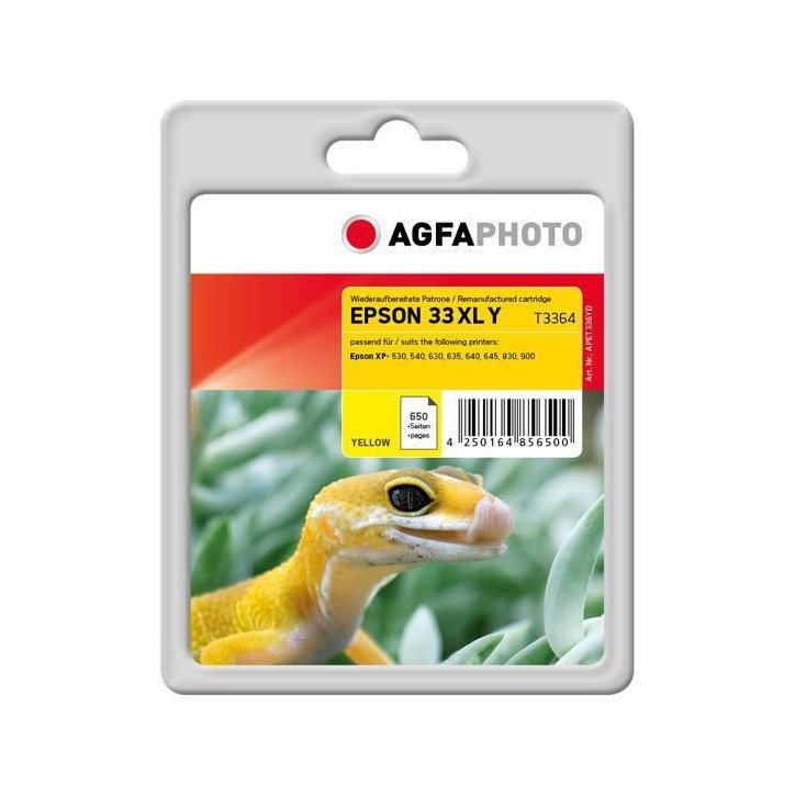 APET336YD AgfaPhoto Ink Cartridge for Epson Expression Premium XP-530, Yellow, 650 pages Epson