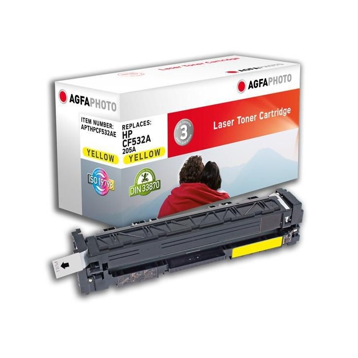 APTHPCF532AE AgfaPhoto Toner Cartridge for HP Color LaserJet Pro MFP M180, 900 pages, Yellow HP
