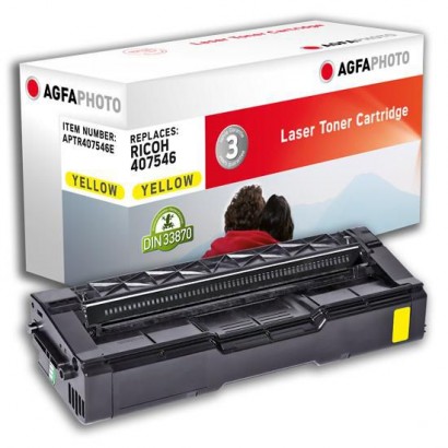 APTR407546E APTR407546E AgfaPhoto Toner Cartridge for Ricoh Aficio SP C250, Yellow, 1600 pages Ricoh