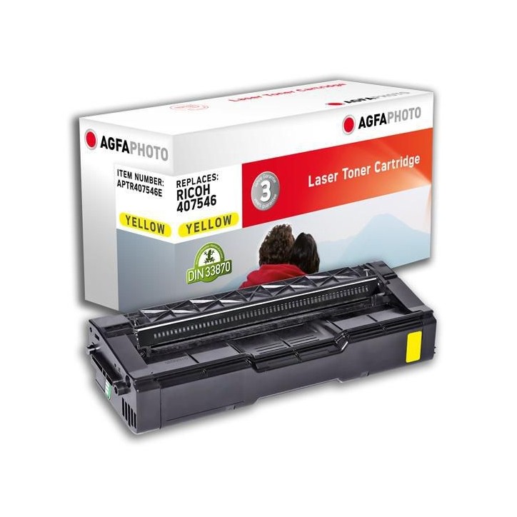 APTR407546E AgfaPhoto Toner Cartridge for Ricoh Aficio SP C250, Yellow, 1600 pages Ricoh