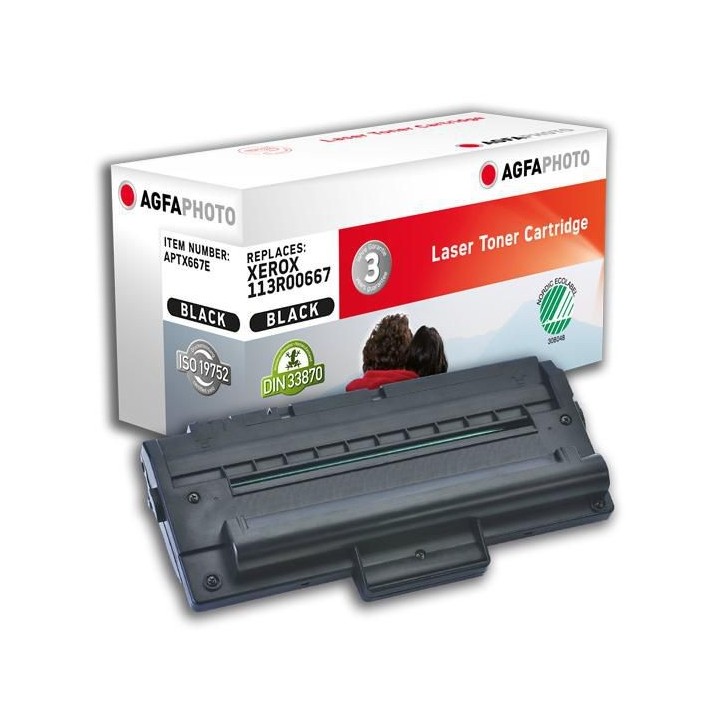 APTX667E AgfaPhoto Xerox 113R00667, 3500 page yield, Black 1