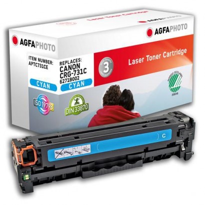APTC731CE APTC731CE AgfaPhoto Toner Cartridge for Canon i-SENSYS LBP7100CN/7110CW, 1500 pages, Cyan Canon