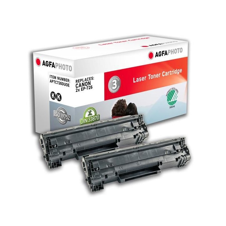 APTC726DUOE AgfaPhoto Toner 2x Black 2
