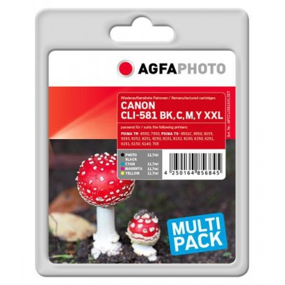 APCCLI581XXLSET APCCLI581XXLSET AgfaPhoto Ink, ph bk,c,m,y 1