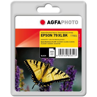 APET790BD APET790BD AgfaPhoto Ink Cartridge for Epson WorkForce Pro WF-5620DWF, Black, 2600 pages 1