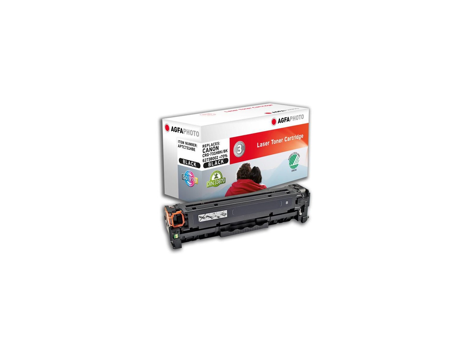 APTC731HBE APTC731HBE AgfaPhoto Toner Cartridge for Canon i-SENSYS LBP7110Cw, 2400 pages, Black 1