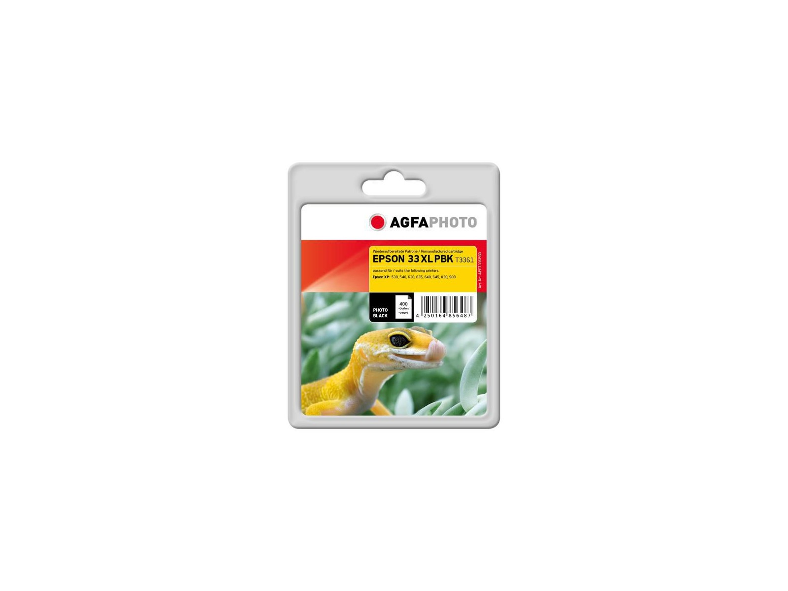 APET336PBD APET336PBD AgfaPhoto Ink Cartridge for Epson Expression Premium XP-900, 400 photos, Photo Black 1