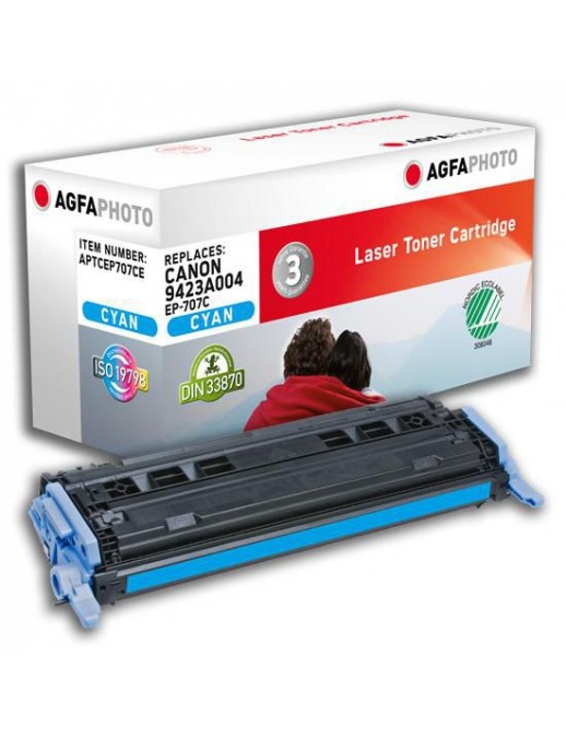 APTCEP707CE APTCEP707CE AgfaPhoto 2000 page yield, f/Canon, Cyan Canon