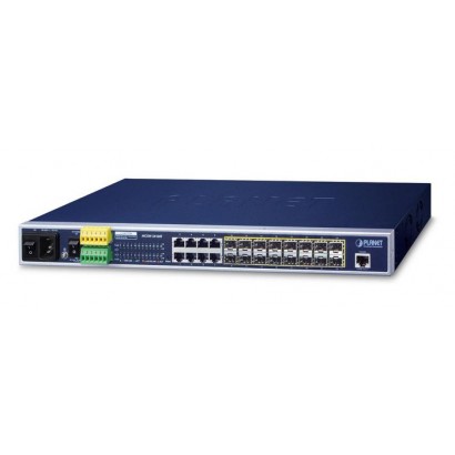 MGSW-24160F MGSW-24160F Planet L2+ 16-Port 100/1000BASE-X SFP + 8-Port 10/100/1000BASE-T Managed Metro Ethernet Switch 10000