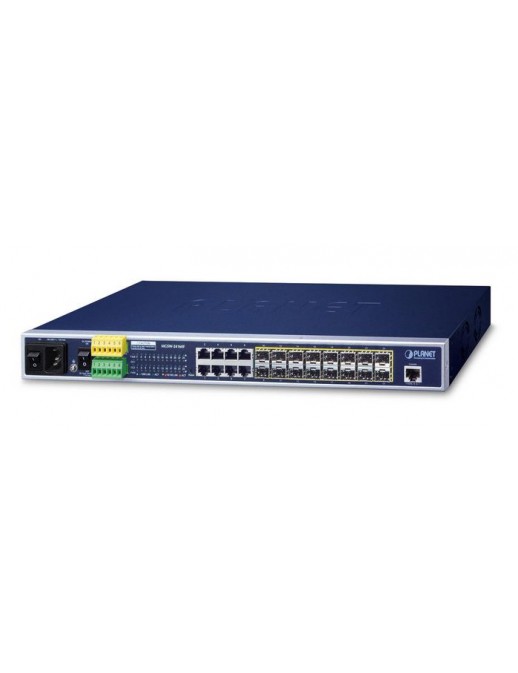 MGSW-24160F MGSW-24160F Planet L2+ 16-Port 100/1000BASE-X SFP + 8-Port 10/100/1000BASE-T Managed Metro Ethernet Switch 10000