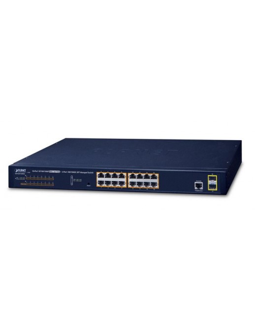 GS-4210-16P2S GS-4210-16P2S Planet 16-Port 10/100/1000T 802.3at PoE + 2-Port 100/1000X SFP Managed Switch FCC Part 15 Class A...